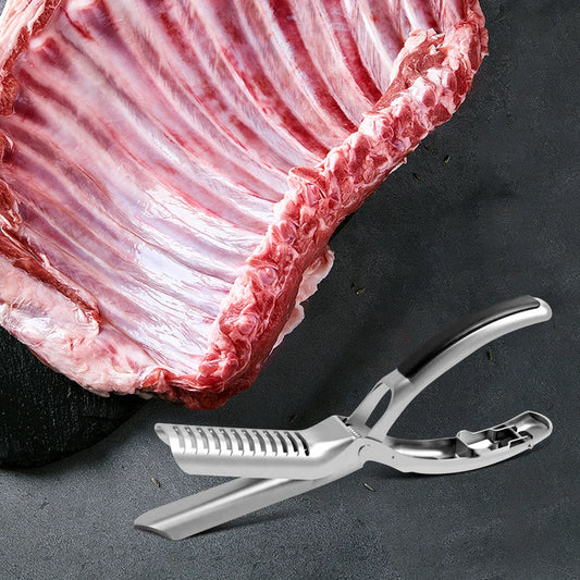 1/2pcs Stainless Steel Rib Membrane Remover Tool Kit Rib Prep Tool for BBQ Enthusiasts for Easy Membrane Removal BBQ Accessories