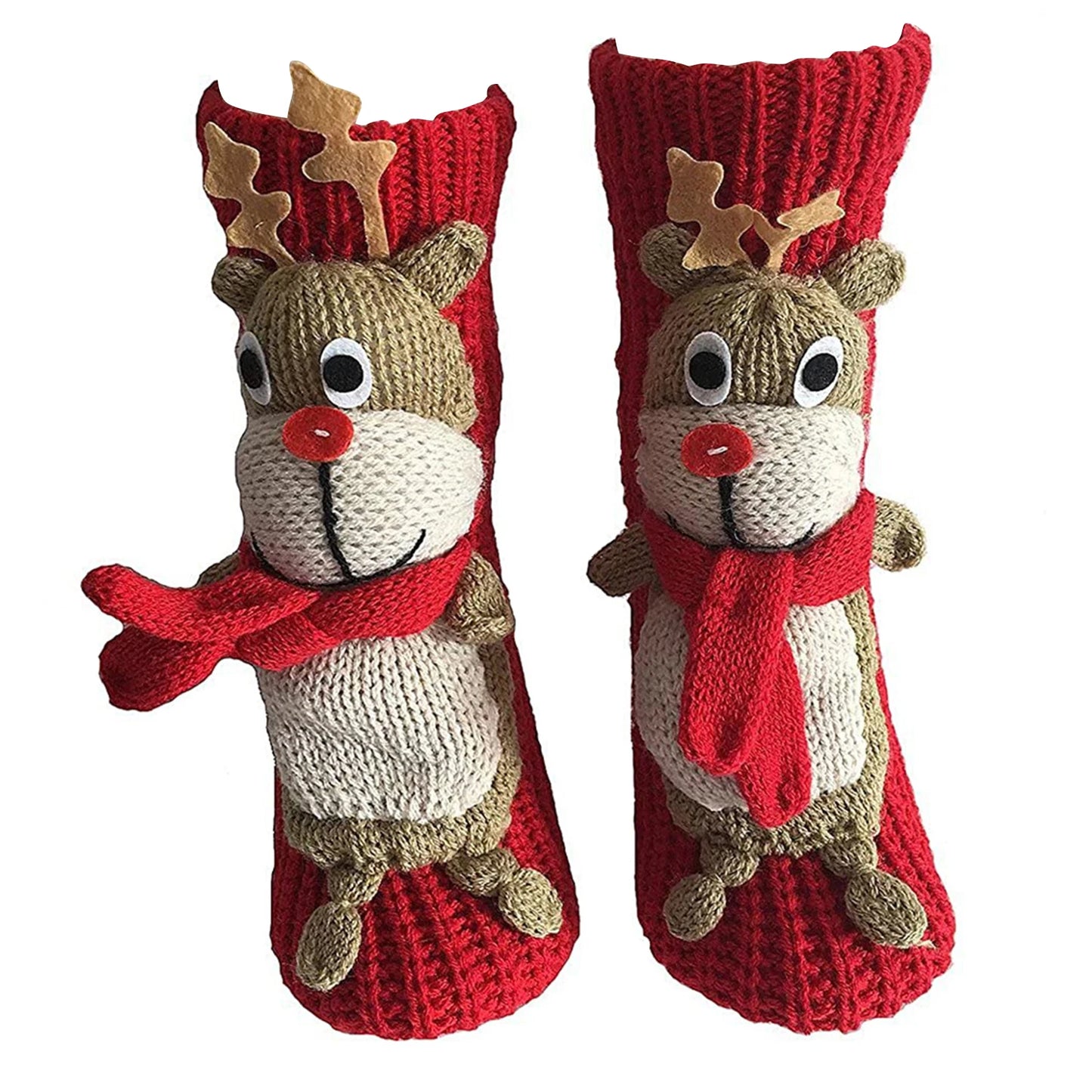 Long Stocking Stuffers Socks Household Chunky Winter Thermal Thicken Warm Socks Funny Anti-Skid 3D Cartoon Animal Soft Crew Sock