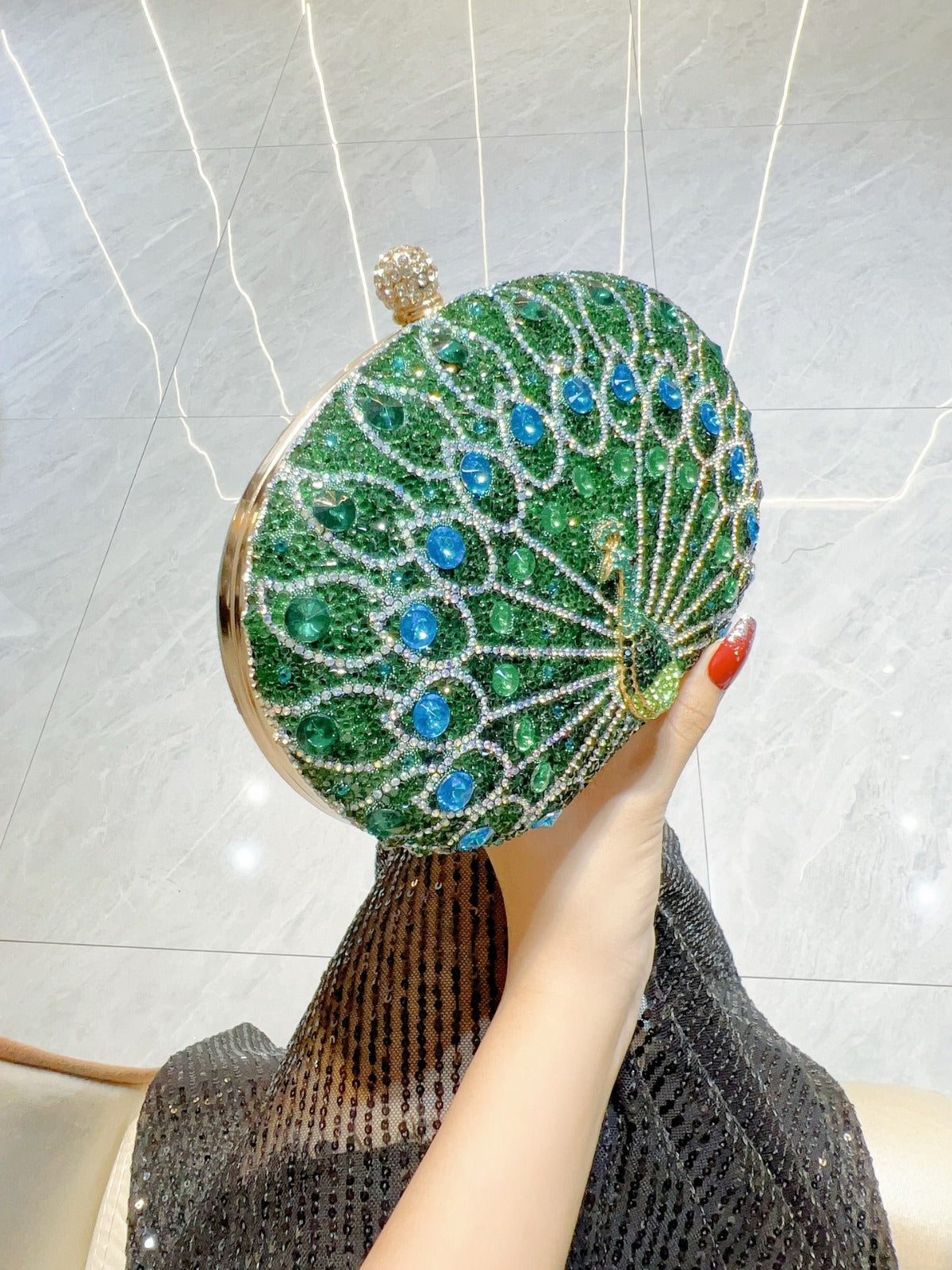 Clutch Purses For Women Rhinestone Evening Bag Sparkly Handbags Ladies Formal Occasion Wedding Party Cocktail Prom Shoulder Bags