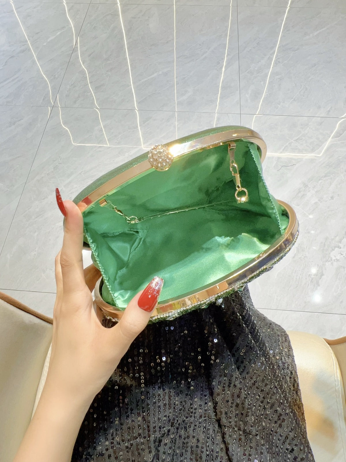 Clutch Purses For Women Rhinestone Evening Bag Sparkly Handbags Ladies Formal Occasion Wedding Party Cocktail Prom Shoulder Bags