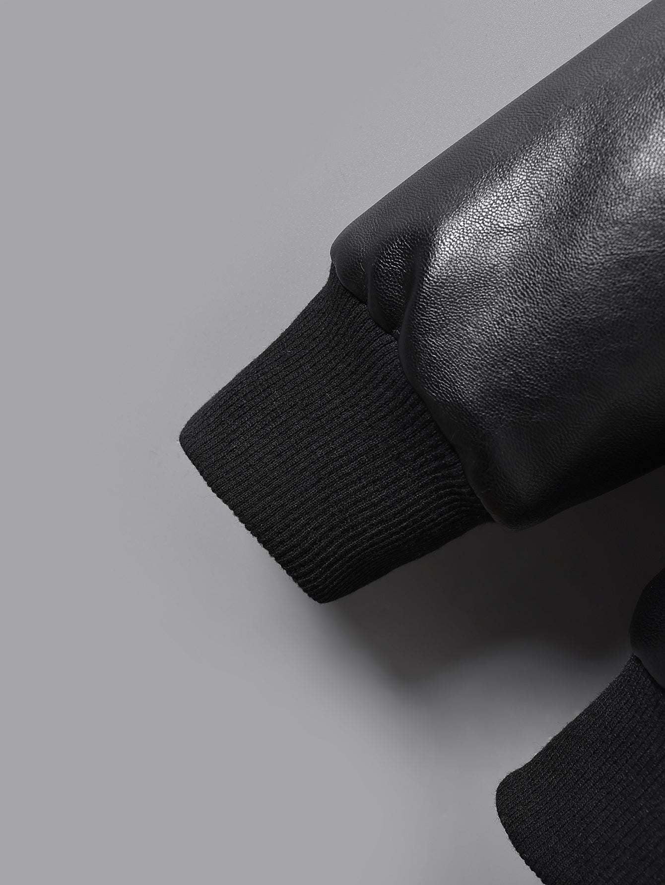 Boys' Faux Leather Jacket with Fleece Lining Thickened Winter Coat Full-Zip Closure Machine Washable Casual Style for Fall/Winter Regular Fit