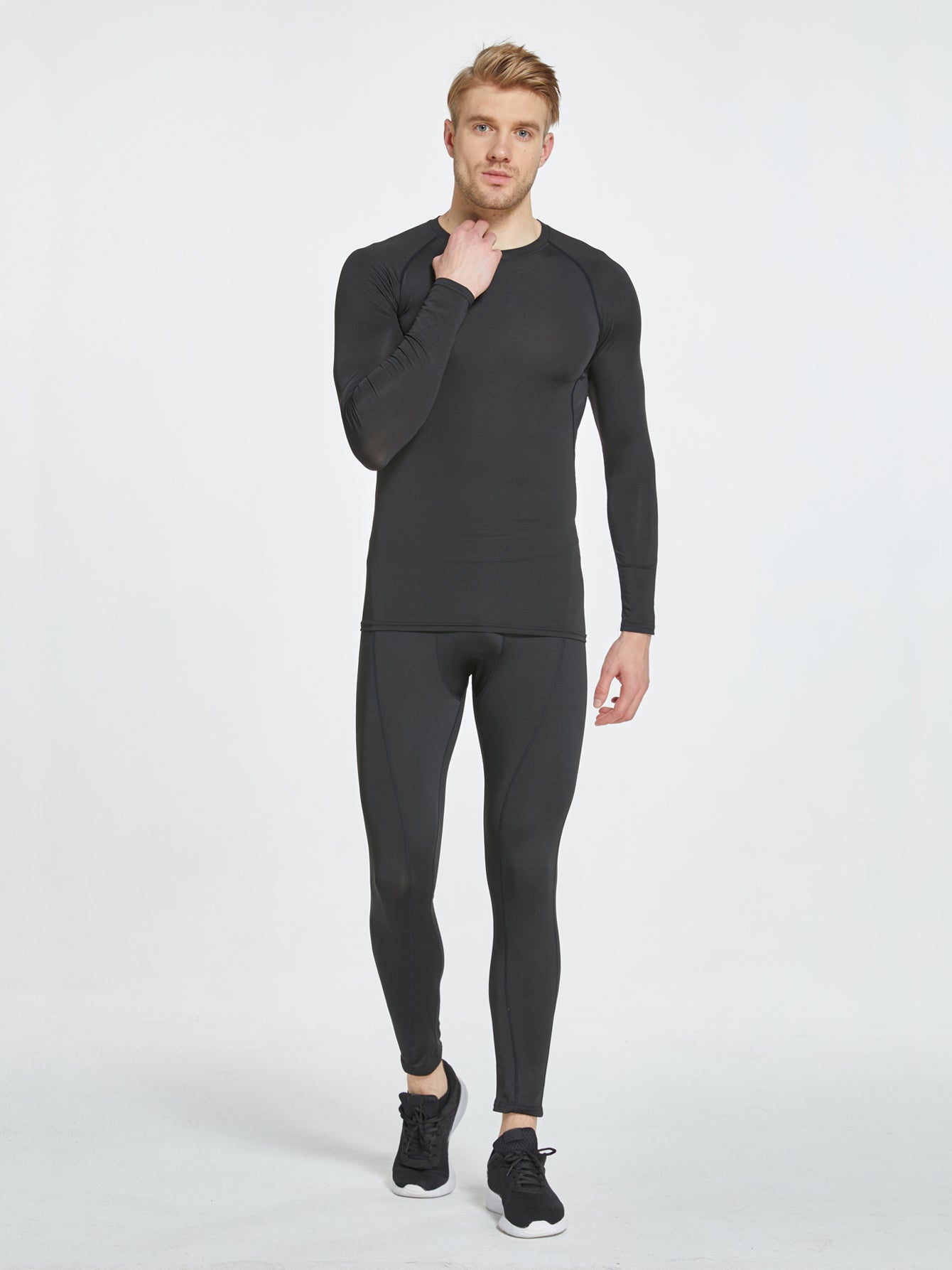 Men's Compression Shirts: Get Fit Fast With Long Sleeve Athletic Workout Tops!