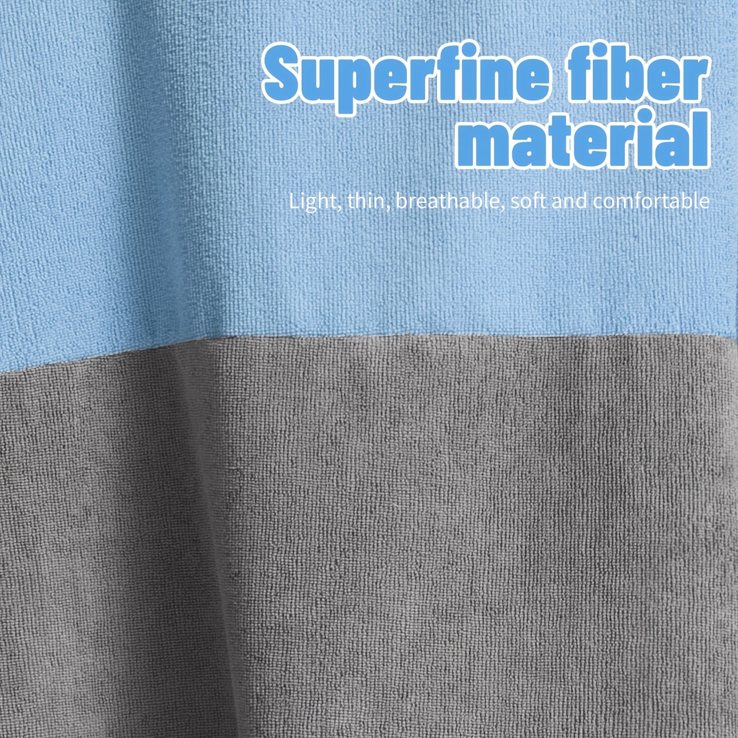 Mutao Quick-Dry Hooded Changing Robe - Cozy Terry Towel Poncho with Front Pocket, Windproof & Perfect for Beach, Surfing, Diving, Swimming - One Size Fits All, Machine Washable