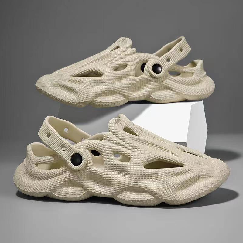 Men's Fashion Plain Color Clogs Anti Skid Closed-toe Slides Slippers Quick Drying Foam Runners For Indoor Outdoor Shower Beach Pool