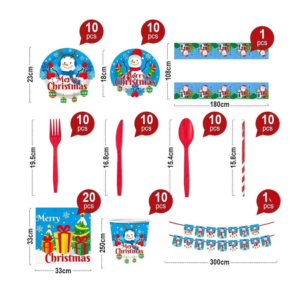 Snowman  Plates and Napkins  Bridal Shower Party Decorations Disposable Dinnerware Set for  Christmas Party Supplies