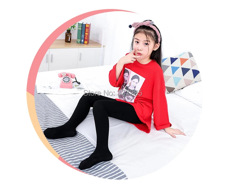 winter baby girls warmer tights cotton kids toddler non-slip sole pantyhose spring autumn striped tight for fashion infant child