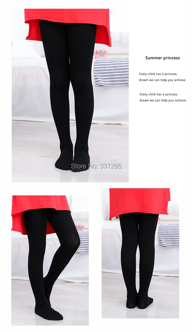 winter baby girls warmer tights cotton kids toddler non-slip sole pantyhose spring autumn striped tight for fashion infant child