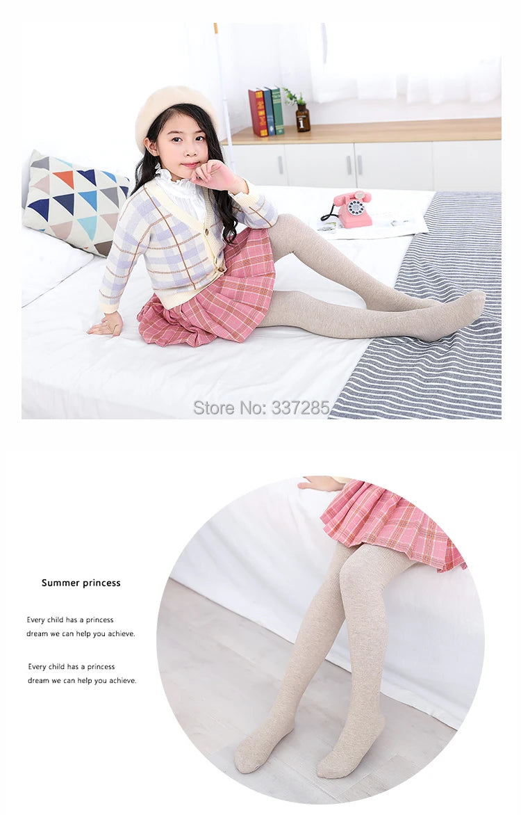 winter baby girls warmer tights cotton kids toddler non-slip sole pantyhose spring autumn striped tight for fashion infant child