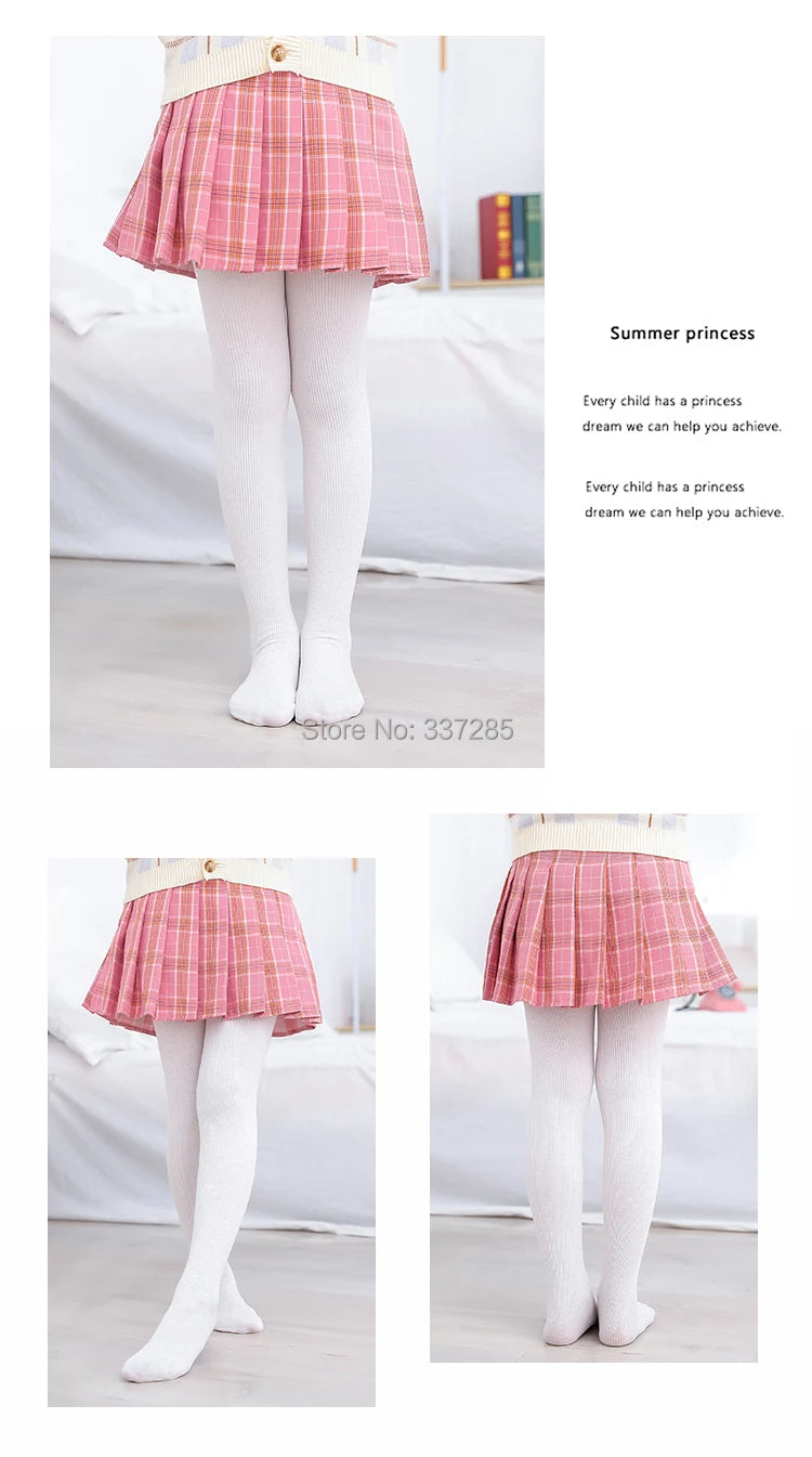 winter baby girls warmer tights cotton kids toddler non-slip sole pantyhose spring autumn striped tight for fashion infant child