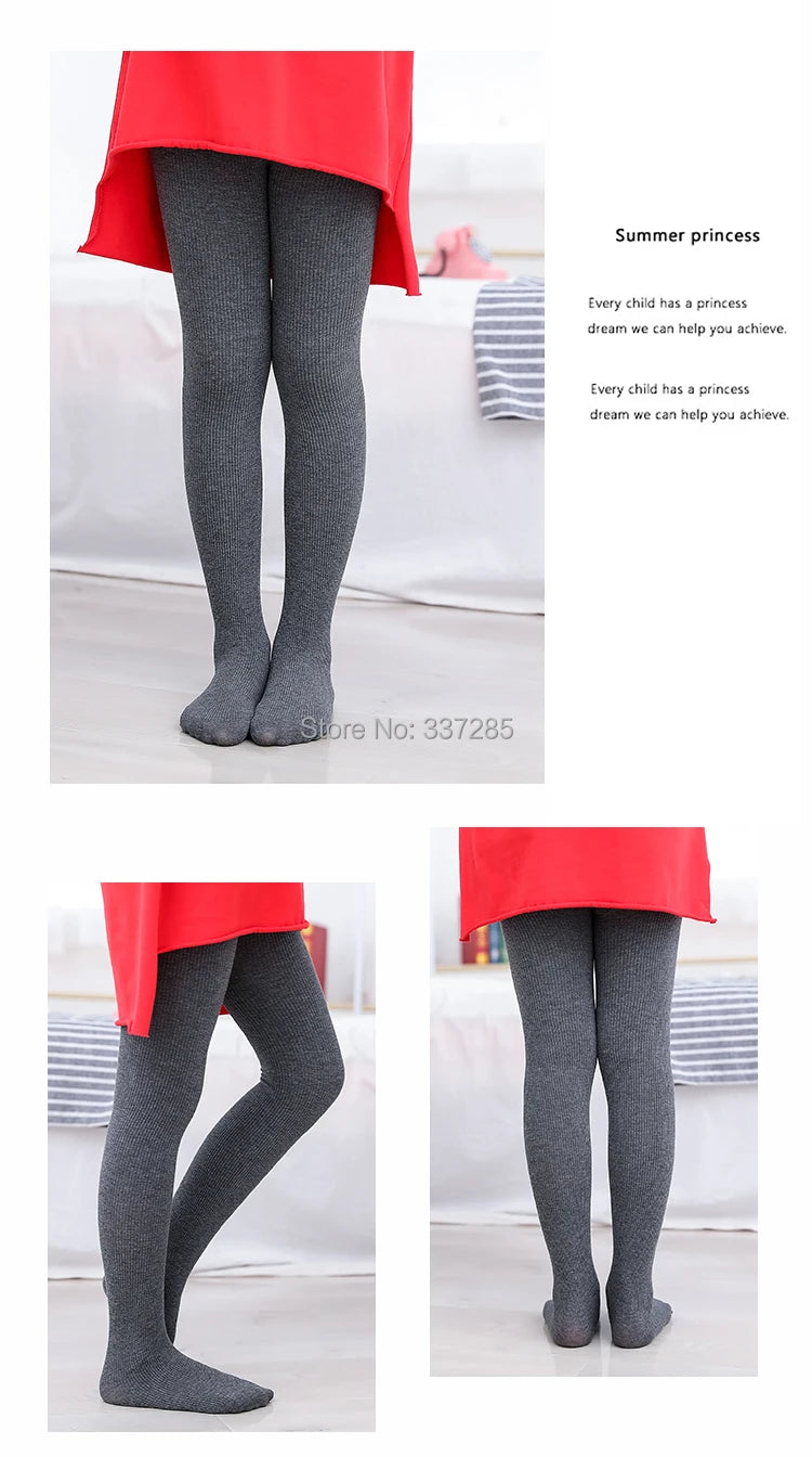 winter baby girls warmer tights cotton kids toddler non-slip sole pantyhose spring autumn striped tight for fashion infant child