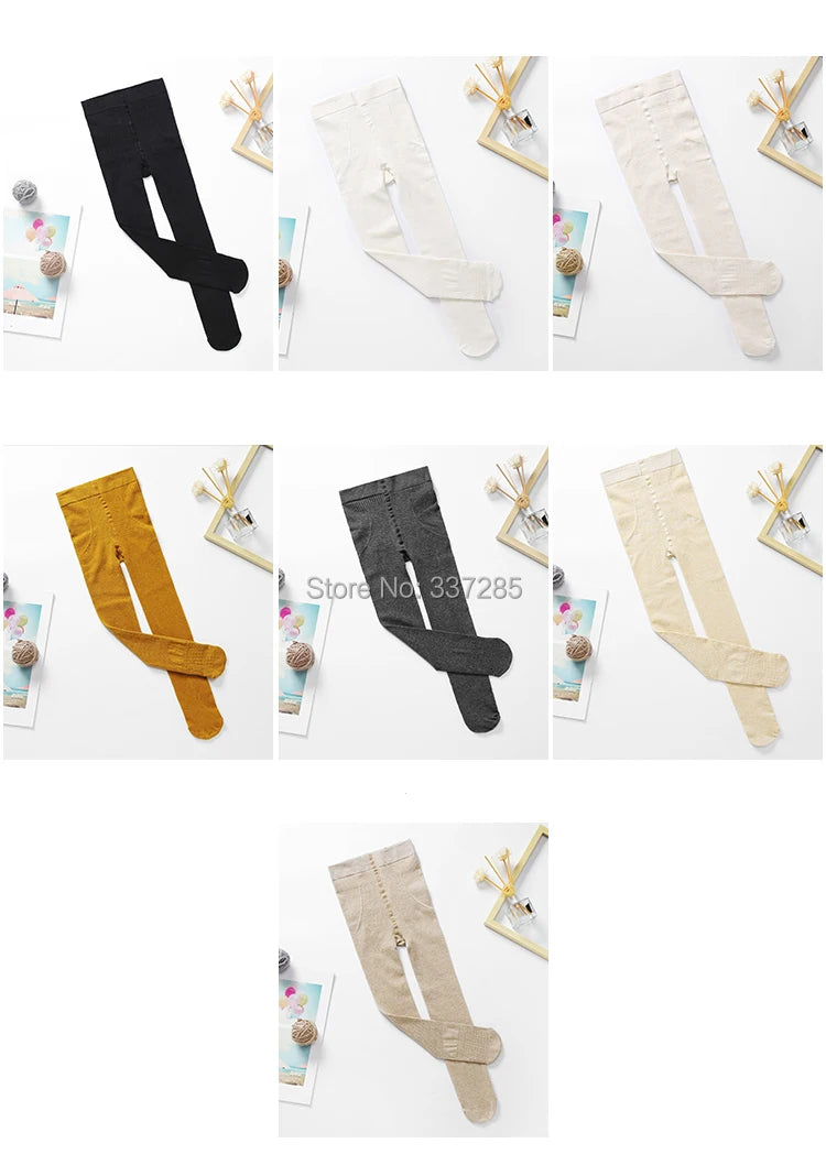 winter baby girls warmer tights cotton kids toddler non-slip sole pantyhose spring autumn striped tight for fashion infant child