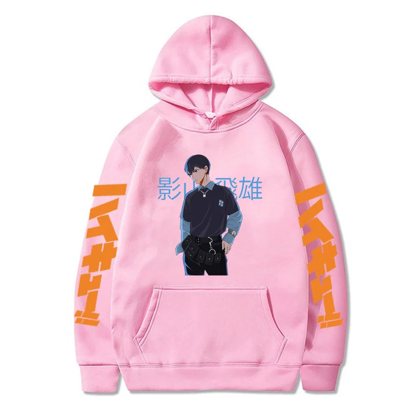 Haikyuu Anime Men Casual Pullover Hoodie Spring Autumn Streetshirt Korean Version Tops Oversized Unsex Daily Sweatshirt