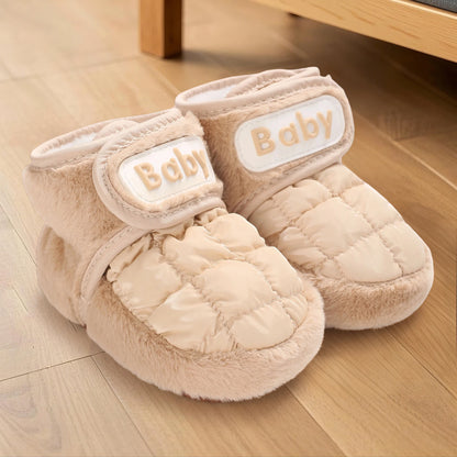 Warm and Cozy Baby Winter Boots Soft Sole Non-Slip First Walking Shoes for Toddler Girls and Boys Cute Infant Shoes