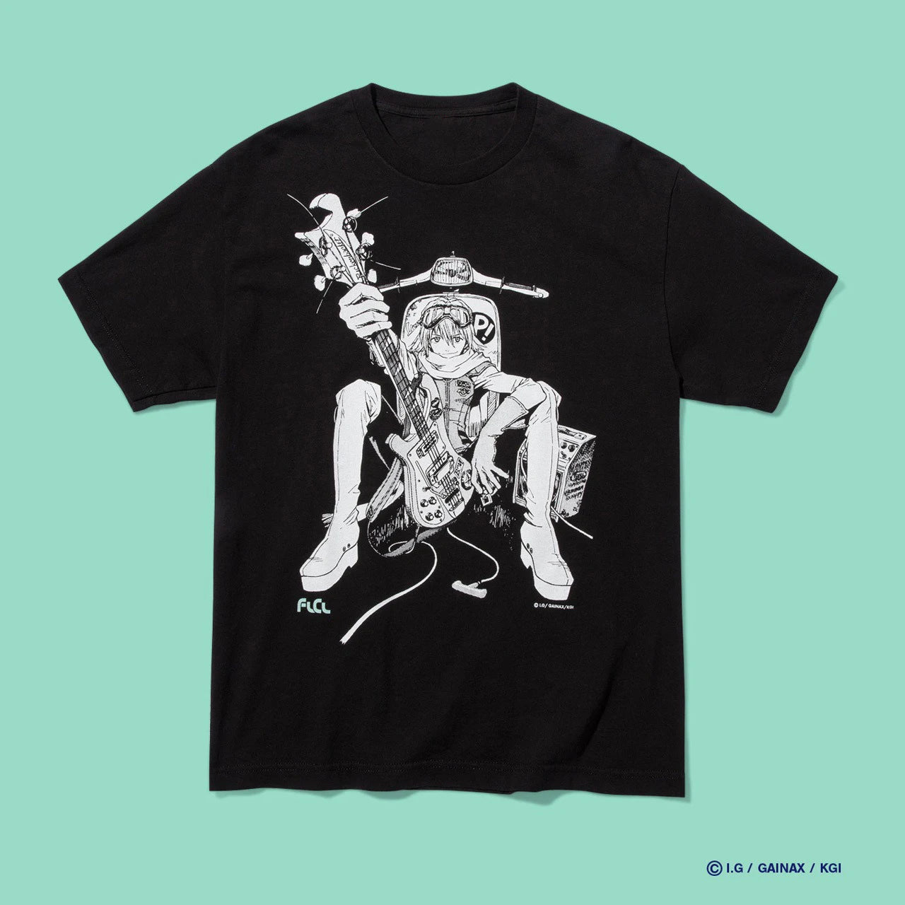 Japanese Classic Anime FLCL T-shirts Women Men T-shits Oversized Y2k Short Sleeve Anime Fans Gifts Overszied Top Female T-shirts