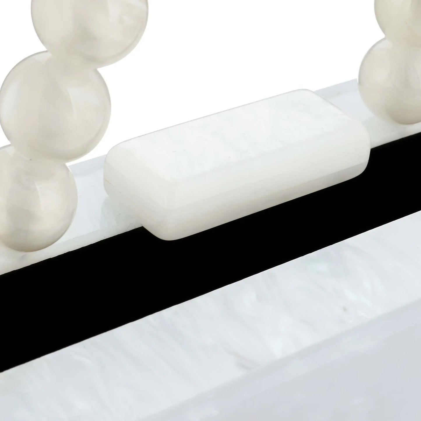 Fashion Acrylic Beading Clutch Handbag For Women Wedding Party Square Shoulder Bag With Chain Ladies Evening Dinner Dress Purses