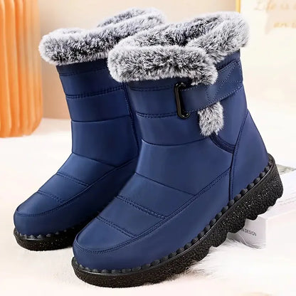 Women's Winter Boots for Women 2025 New Faux Fur Long Plush Snow Boots Woman Platform Shoes Warm Cotton Couples Ankle Boots