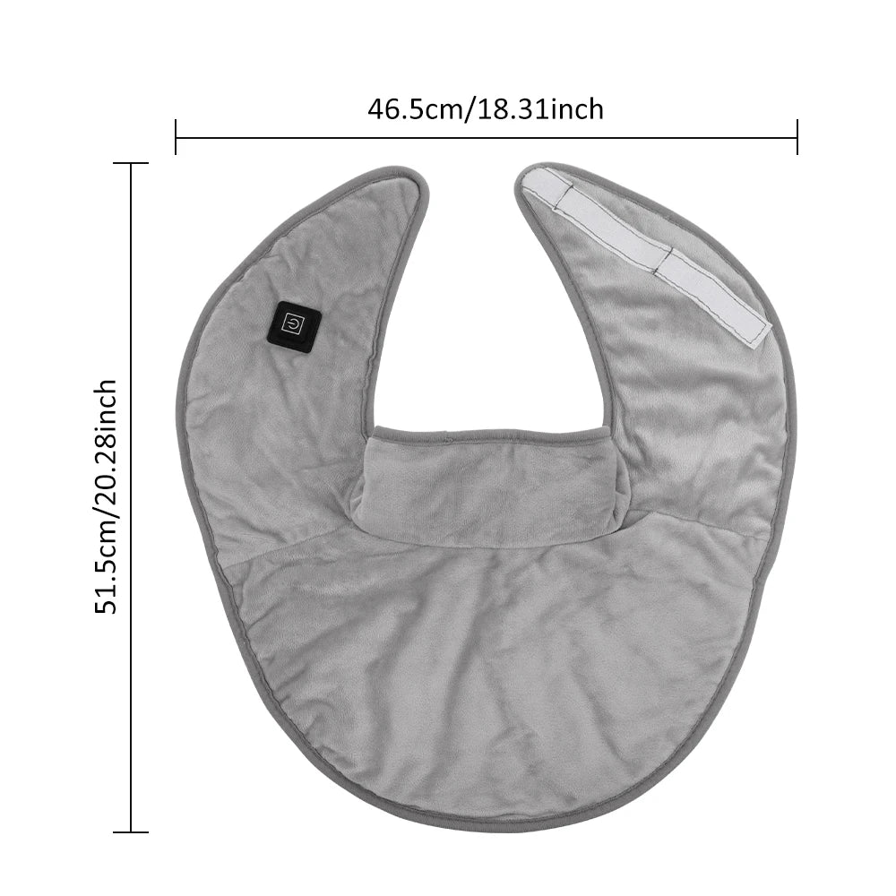 Electric Heating Shoulder Neck Pad Winter Soft Hot Compress Back Shawl Thermal Mat USB Heated Back Wrap Office Warmer Blanket