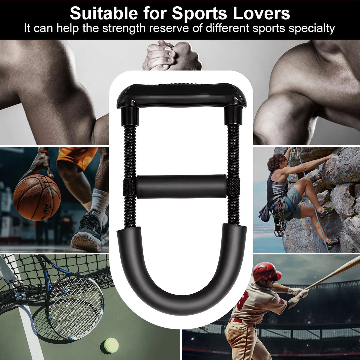 1Pcs 45LB Adjustable Forearm for Strength Trainer Hand and Wrist Training Improves Grip Strength and Endurance