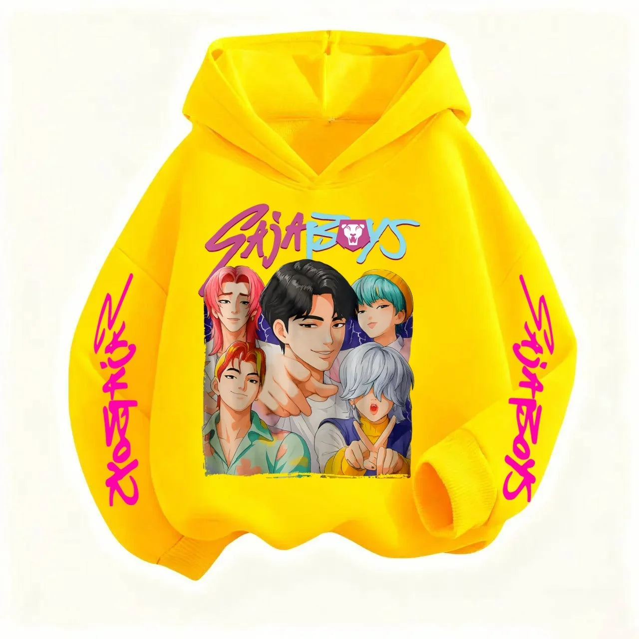 Kids 3-12Y Hoodie KPop Demon Hunters Spring Autumn Sportswear Warm Print Halloween Casual Boys Clothes Girls