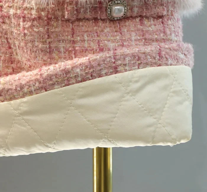 Kids 2Pcs Tweed Clothes Sets Girl Fashion Spring Winter Children Suits for 1-10Ys Elegant Sweet Outfit Kids Clothes