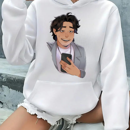 Anime KPop Demon Hunters Rumi Mira Hoodie Men Women Fashion Cosplay Hooded Sweatshirts Y2k Oversized Fleece Casual Long Sleeve