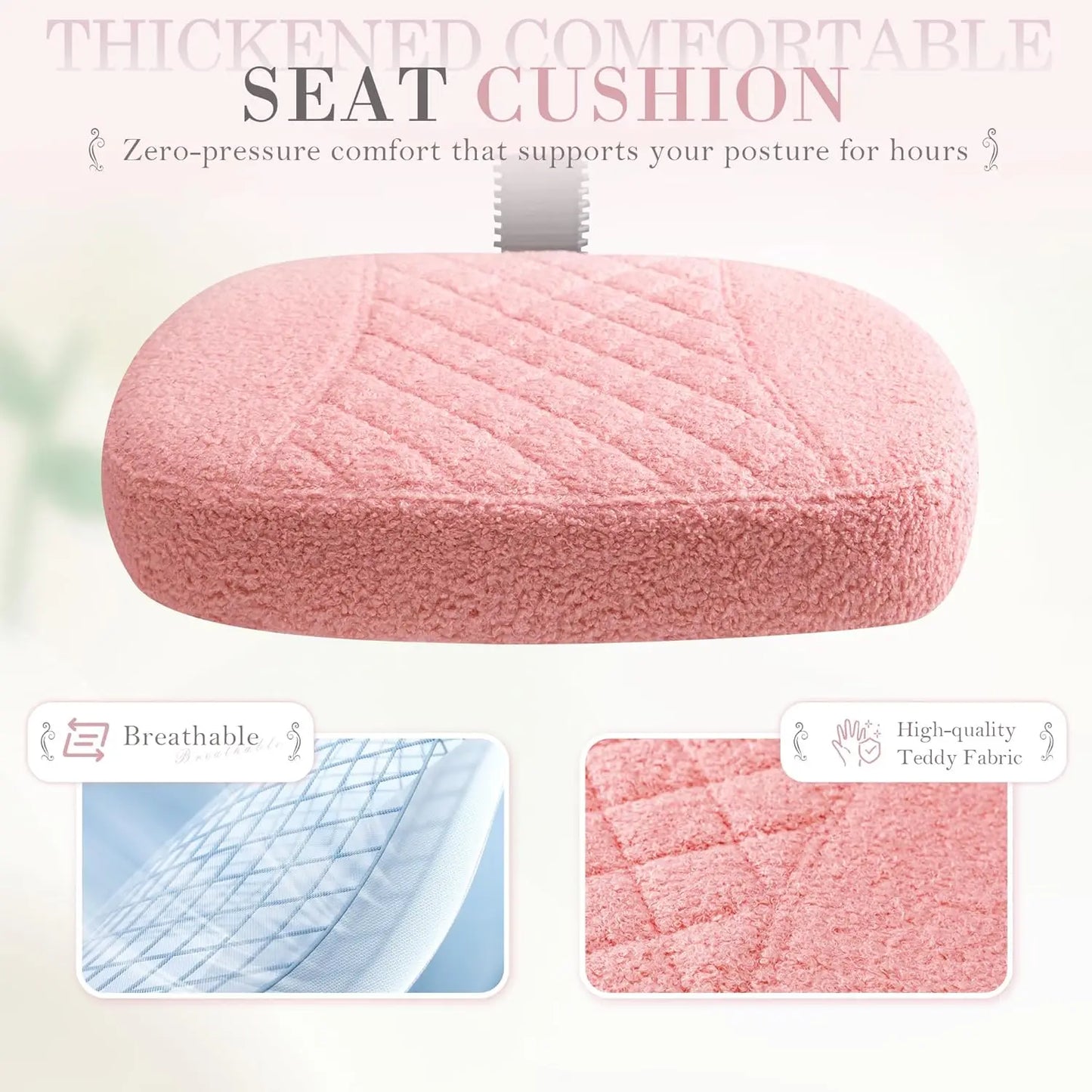 Furmax Ergonomic Criss Cross Legged Office Chair with Wheels, 360°Swivel Adjustable Height Kneeling Desk Chair with Footrest