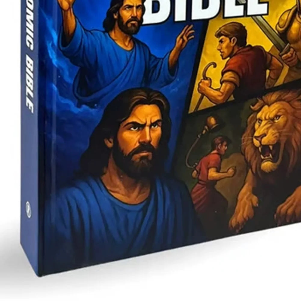 The Comic Bible Classic Stories From The Old and New Testaments Comic Book Bible Bible Study Reading Book for Christian Gift