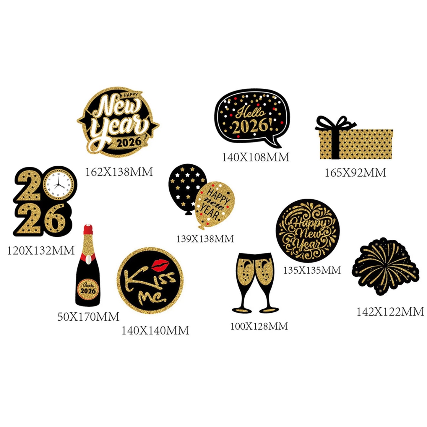 2026 New Year s Eve Party Supplies Hanging Swirl Decorations for Ceiling Creative Paper Decor for Countdown Celebration