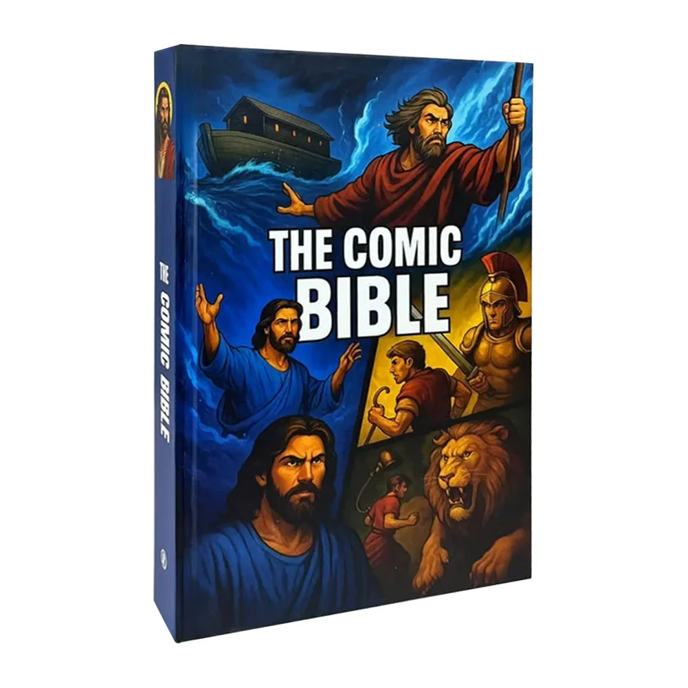 The Comic Bible Classic Stories From The Old and New Testaments Comic Book Bible Bible Study Reading Book for Christian Gift