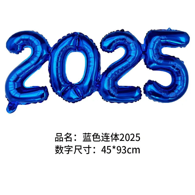 2026 Number Foil Balloons for Happy New Year Eve Party Decoration Photo Booth Props Supplies Christmas Home Decor Navidad 2025