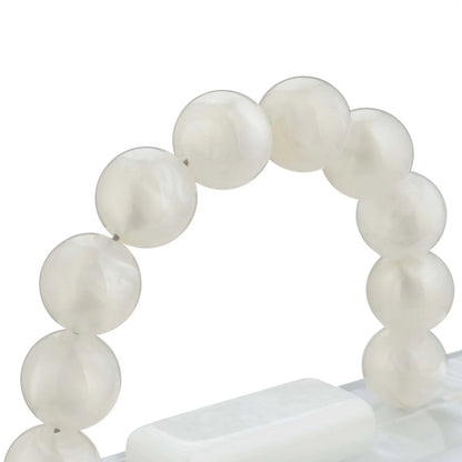 Fashion Acrylic Beading Clutch Handbag For Women Wedding Party Square Shoulder Bag With Chain Ladies Evening Dinner Dress Purses