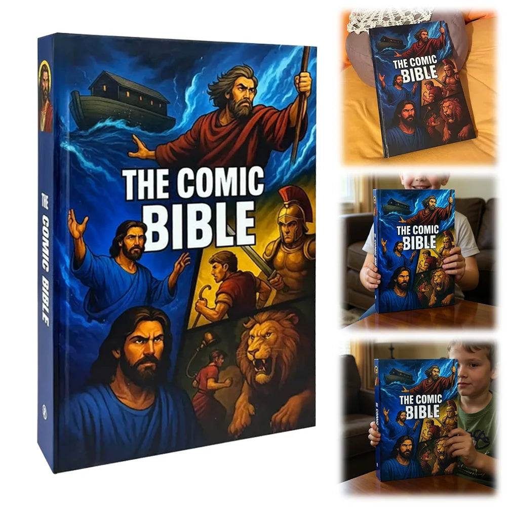 The Comic Bible Classic Stories From The Old and New Testaments Comic Book Bible Bible Study Reading Book for Christian Gift