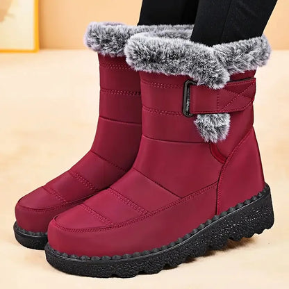 Women's Winter Boots for Women 2025 New Faux Fur Long Plush Snow Boots Woman Platform Shoes Warm Cotton Couples Ankle Boots