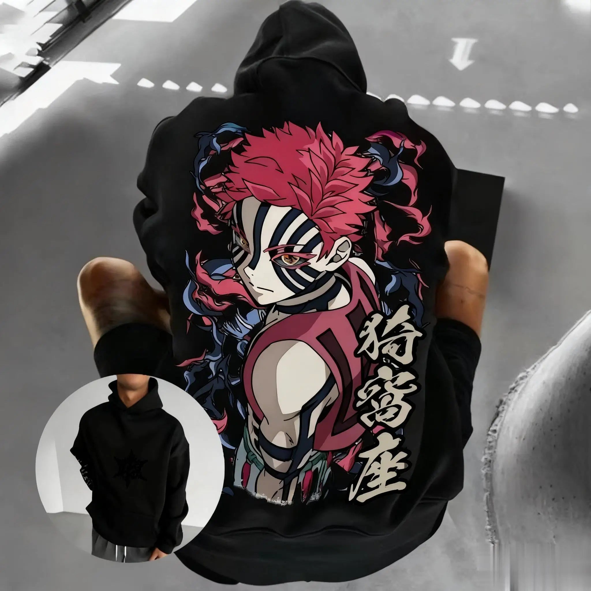 Demon Slayer Kimetsu No Yaiba Anime Hoodie Sweatshirt Men Women Pullover Casual Streetwear Cartoon Print Cosplay Autumn Fashion