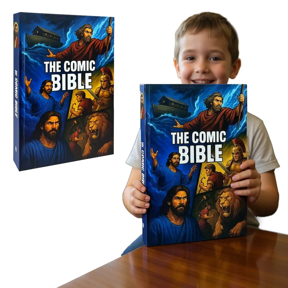 The Comic Bible Classic Stories From The Old and New Testaments Comic Book Bible Bible Study Reading Book for Christian Gift