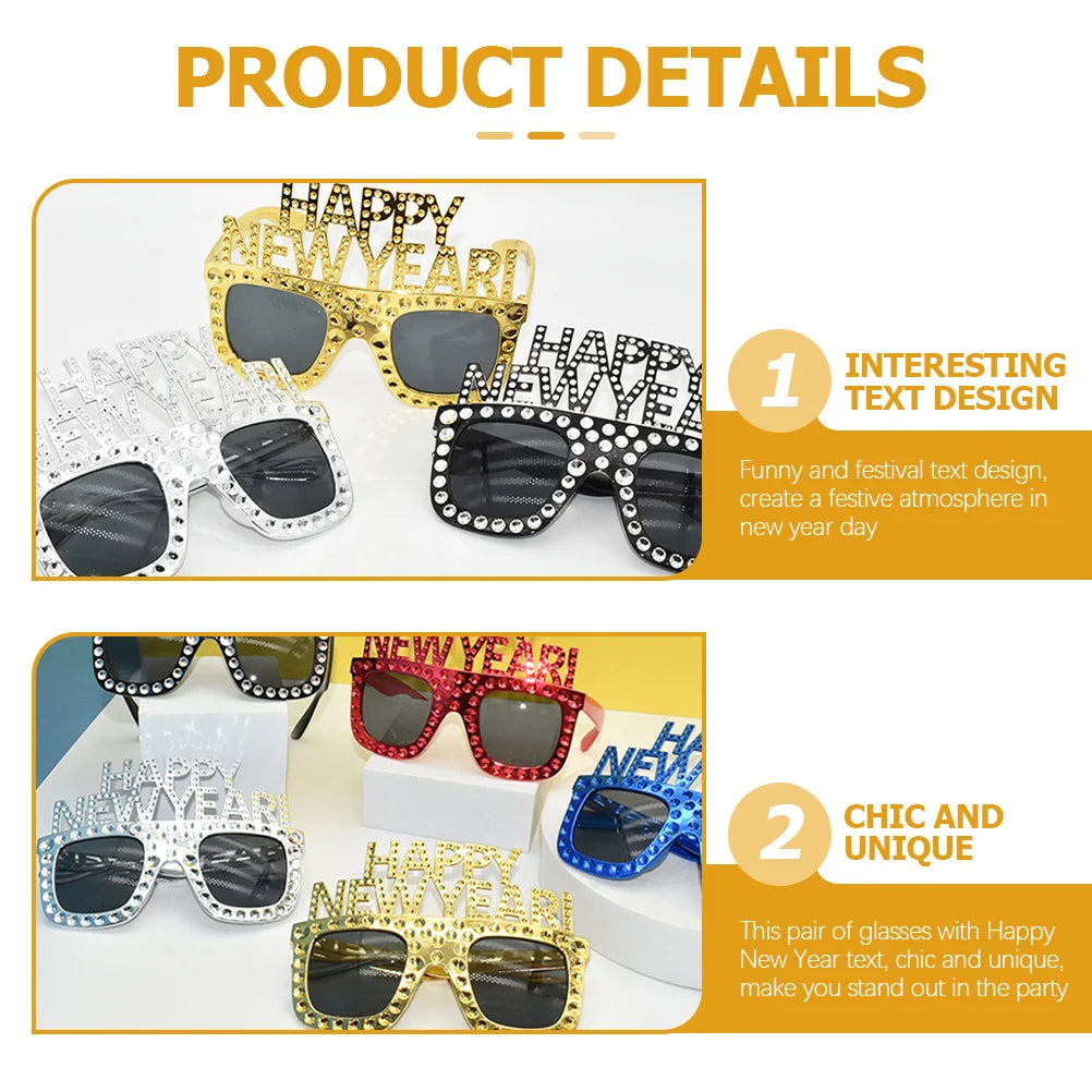 Happy New Year Funny Glasses Party Eyeglasses New Year's Eve Party Supplies Photo Props 2023 Fun Glasses 2023 Eyeglasses