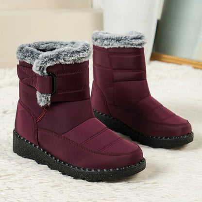 Women's Winter Boots for Women 2025 New Faux Fur Long Plush Snow Boots Woman Platform Shoes Warm Cotton Couples Ankle Boots
