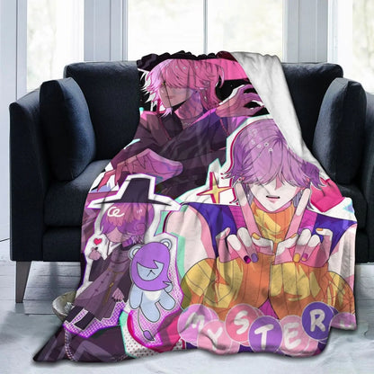 Cool K-Pop Demon Hunters Saja Boys Blankets Flannel Print Breathable Lightweight Throw Blankets for Bedding Office Quilt