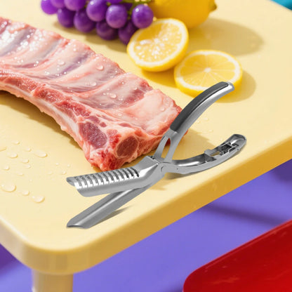 1/2pcs Stainless Steel Rib Membrane Remover Tool Kit Rib Prep Tool for BBQ Enthusiasts for Easy Membrane Removal BBQ Accessories