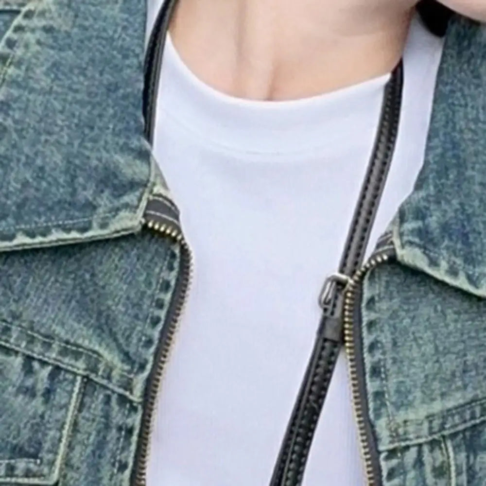 Two Pieces Set Y2K Children Cowboy Set Wide Leg Pants Loose Jeans Jacket Suit Teens Retro Girls Clothes Set Party