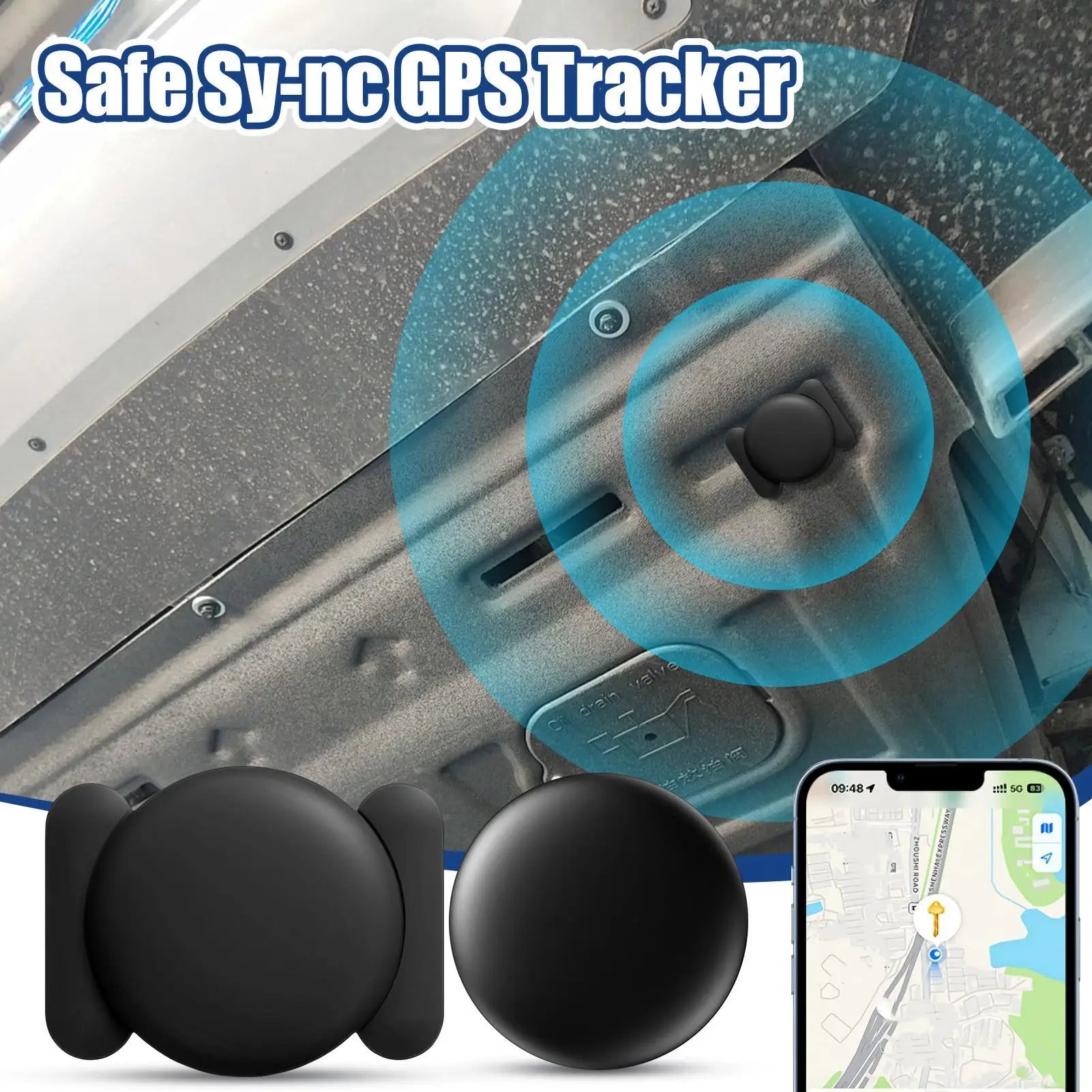 Magnetic GPS Tracker for Vehicles Waterproof Car Tracker with Magnetic Case Cell Phone Supplies for Valuables Vehicles Backpack
