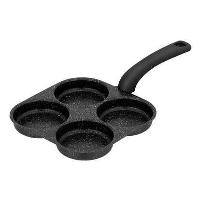 1pc Medical Stone Four-hole Omelette Pot Household Non-stick Flats-bottomed Egg Dumpling Pot Breakfast Egg Burger Frying Pan