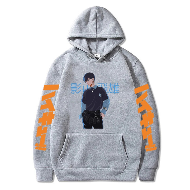Haikyuu Anime Men Casual Pullover Hoodie Spring Autumn Streetshirt Korean Version Tops Oversized Unsex Daily Sweatshirt