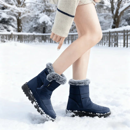 Women's Winter Boots for Women 2025 New Faux Fur Long Plush Snow Boots Woman Platform Shoes Warm Cotton Couples Ankle Boots