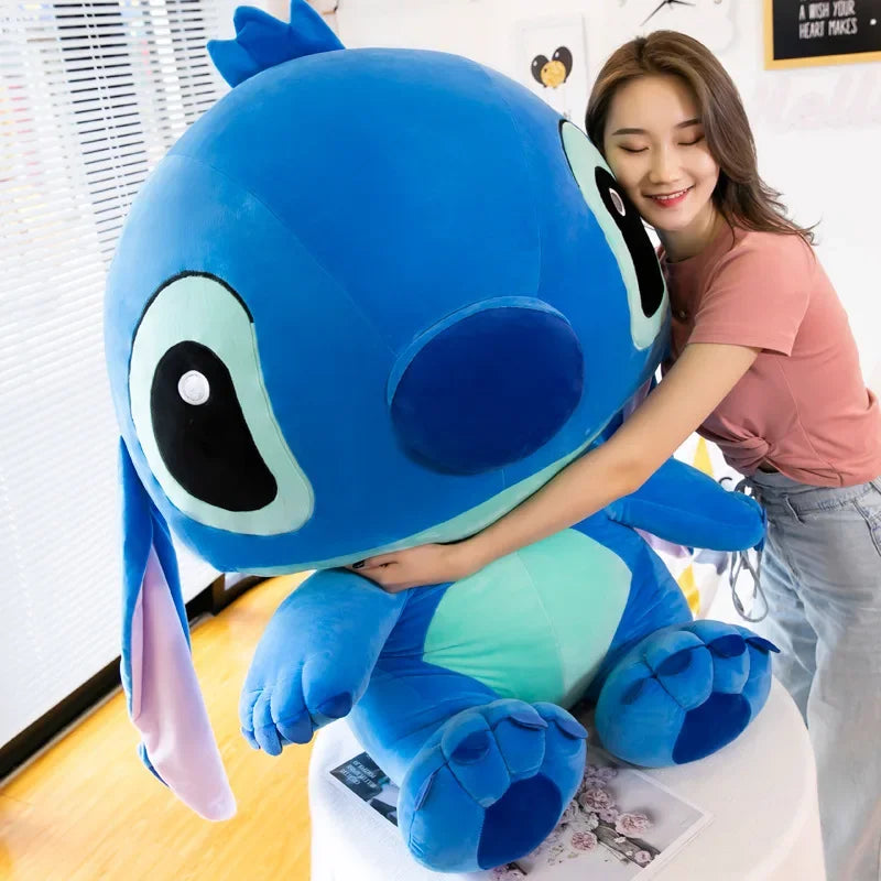 20-60cm Giant Size Lilo & Stitch Couple Models Cartoon Stuffed Plush Anime Plushs Toys Pendant Toy Pillow Kids Birthday Gift