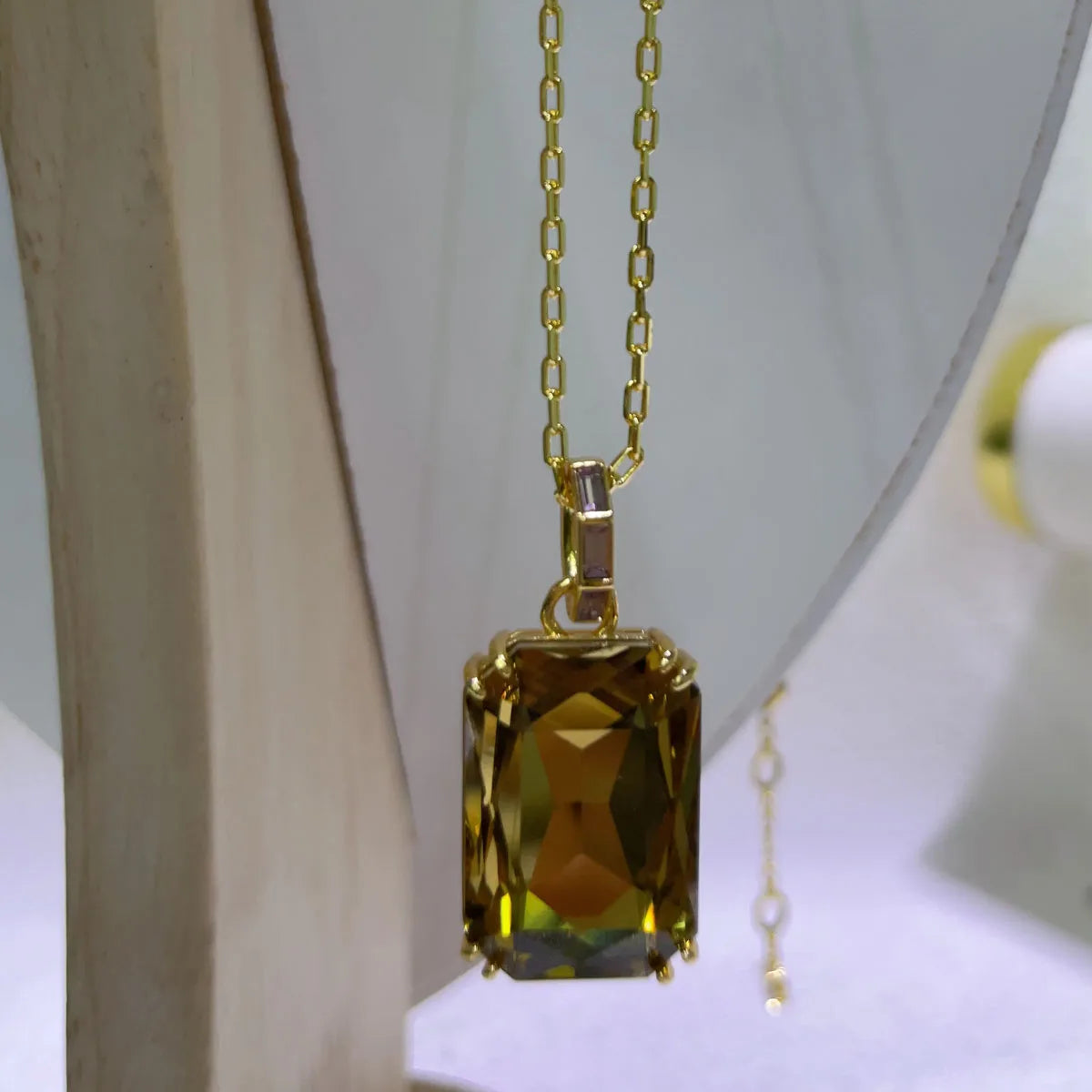 Original Brand New Brown High Quality Jewelry Luxury Brand Crystal Exquisite Pendant Necklace Bracelet Crystal Party Gift Women