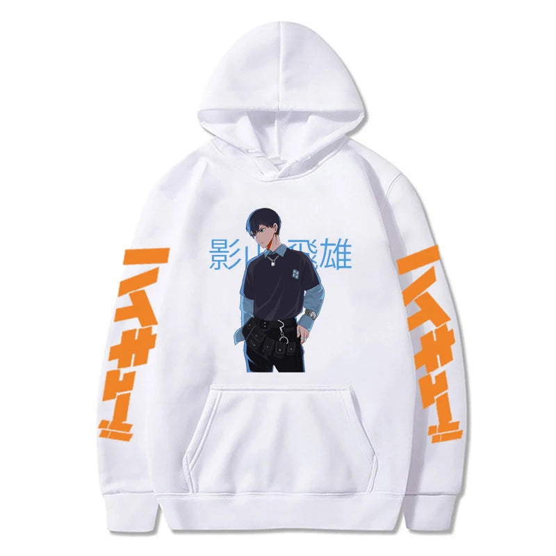 Haikyuu Anime Men Casual Pullover Hoodie Spring Autumn Streetshirt Korean Version Tops Oversized Unsex Daily Sweatshirt
