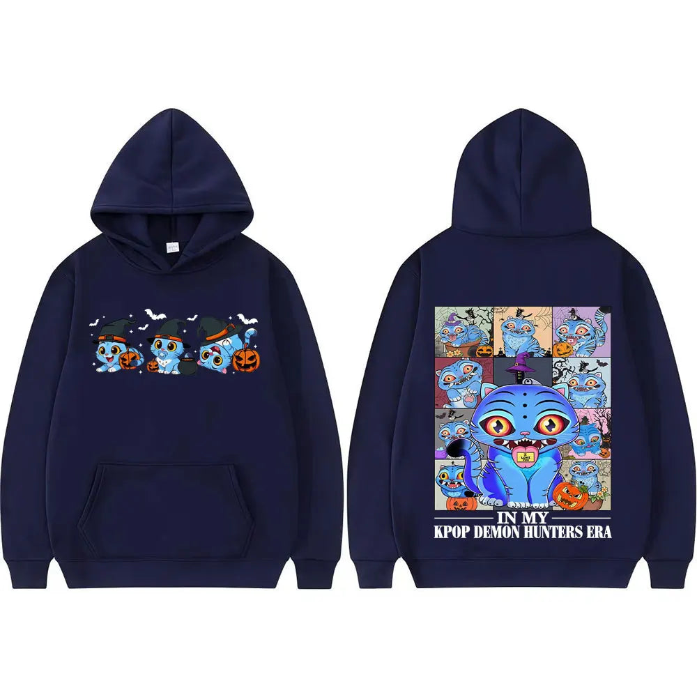 In My Kpop Demon Hunters Era Halloween Hoodie Men Women Anime Clothes Harajuku Autumn High Quality Vintage Loose Sweatshirts