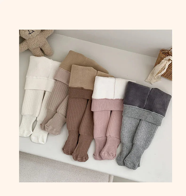 Winter Kids Tights for Girls Thick Casual Cotton Toddler Baby Girl Pantyhose Snow Keep Warm Children's Tight 0-8Years