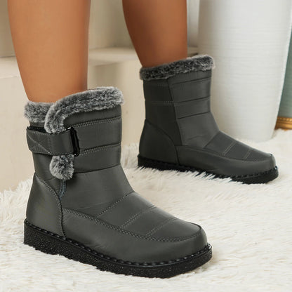 Women's Winter Boots for Women 2025 New Faux Fur Long Plush Snow Boots Woman Platform Shoes Warm Cotton Couples Ankle Boots